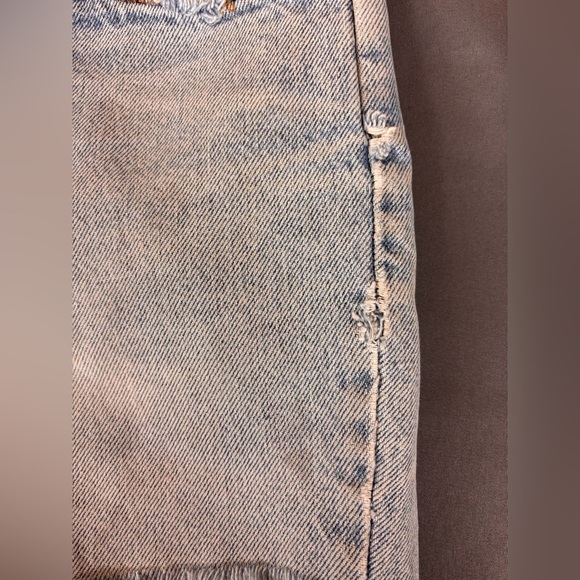 Levi’s Vintage 1980’s Orange Tag Denim Distressed Cutoffs short Short Sz 32 1/2” - Picture 7 of 12